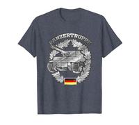 German Panzer Badge - German Army Tank T-Shirt, Men, Heather Blue, Medium
