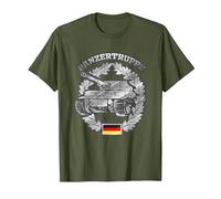 German Panzer Badge - German Army Tank T-Shirt, Men, Olive Green, XX-Large