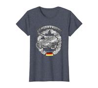 German Panzer Badge - German Army Tank T-Shirt, Women, Heather Blue, X-Small
