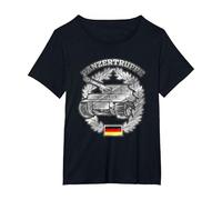 German Panzer Badge - German Army Tank T-Shirt, Women's Plus, Black, 6X