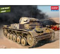 German Panzer II Ausf. F North Africa Tank 1:35 Plastic Model Kit ACADEMY