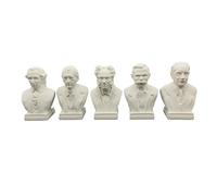 German philosopher Immanuel Kant Hegel Schopenhauer Friedrich Nietzsche Heidegger Bust Head Sculpture Statue Collectible Figurine Table Top Home Decor (German Philosophers Set of 5, 6"Hx4"Wx3"D)