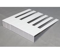 German Piano Keytops Light Cream Color - Piano Key Replacement - Complete Set with Fronts