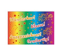 German Praise Words Postcards