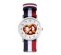 German Pretzel Wrist Watches for Men Women Casual Braided Strap Easy Reader for Work Workout
