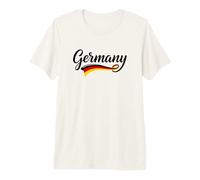 German Pride Script Flag Wave Heritage Deutschland Germany Premium T-Shirt