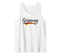 German Pride Script Flag Wave Heritage Deutschland Germany Tank Top