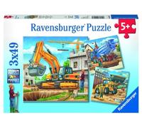 German Puzzle 3x49 Large Construction Vehicles