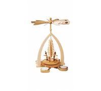 German pyramid with children, illuminated with tea candles, height 28 cm / 11...