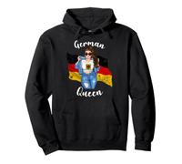 German Queen Crest Of Germany Emblem Flag Pullover Hoodie