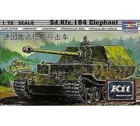 German Sd.Kfz.184 Elephant Panzer Tank Plastic Kit 1:72 Model 7204 TRUMPETER