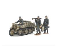 TAMIYA 35377-000 Military 35377 1:35 German Sd.Kfz.2 Kettenkrad (with Product) Faithful Replica, Model Building, Plastic Kit, Crafts, Hobby, Model Kit, Assembly, Unpainted