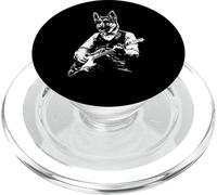 German Shepard Dog Playing Guitar Design PopSockets PopGrip for MagSafe