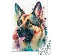 German Shepherd 1 1000 Pieces Puzzles Paper Puzzle for Teenager Funny Jigsaw Puzzles 1000pcs (38x26cm)