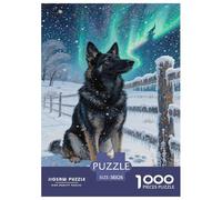 German Shepherd 1000 Piece Jigsaw Puzzle For Adults Challenging Game Stress Relief Puzzle Cultivate The Spirit of Teamwork For Adults Gifts 38x26cm/1000pcs