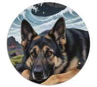 German Shepherd 1000 Piece Jigsaw Puzzles Colourful Beautiful Decoration for Adults And Kids 1000pcs (67.5x67.5cm)