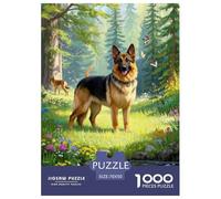 German Shepherd 1000 Piece Paper Jigsaw Puzzle Colourful Beautiful Decoration for Adults And Kids 70x50cm/1000pcs