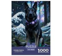 German Shepherd 1000 Piece Paper Jigsaw Puzzles Challenging & Brainteasing Beautiful Decoration for Adults And Kids 38x26cm/1000pcs