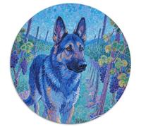 German Shepherd 1000 Piece Pet Jigsaw Puzzles Colourful Beautiful Decoration for Adults And Kids 1000pcs (67.5x67.5cm)