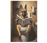 German Shepherd 1000 Piece Wooden Jigsaw Puzzle- Brain Teaser Game for Adults & Children Educational Activities Jigsaws, Clear Print - Thick & Durable Puzzles Board (78×53cm)