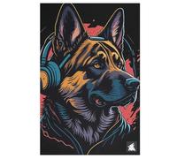 German Shepherd 1000 Piece Wooden Jigsaw Puzzles for Adults Puzzle Learning Educational Toys Family Games for Kids Jigsaws 78×53cm