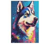 German Shepherd 1000 Piece Wooden Jigsaw Puzzles for Adults Puzzle Learning Educational Toys Family Games for Kids Jigsaws 78×53cm