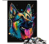 German Shepherd 1000 Pieces Jigsaw Puzzles for Adults And Teens, Classic Educational Games Beautiful Decoration (26x38cm)