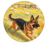 German Shepherd 1000 Pieces Jigsaw Puzzles For Adults Challenging Game Stress Relieving Entertainment Cultivate The Spirit of Teamwork For Adults Gifts 1000pcs (67.5x67.5cm)