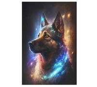 German Shepherd 1000 Pieces of Puzzles for Adults And Children - Wooden Puzzles, Stress Relief Puzzle Games And Unique Gifts (78×53cm)