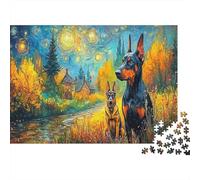 German Shepherd 1000 Pieces Recycled Cardboard Eco-friendly Jigsaw Puzzle Adults Stress Relief Anxiety Reducer Wall Decoration Birthday Gift 52x38cm/1000pcs