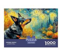 German Shepherd 1000 Puzzles Adults Puzzle Adults Puzzle Gifts Birthday Difficult Impossible Challenge High Difficulty 70x50cm/1000pcs