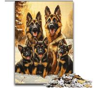 German Shepherd 2000 Piece Jigsaw Puzzles for Teenagers, Family Activity with Matching Poster And Trivia Sheet for Age 14+ (70x100cm)