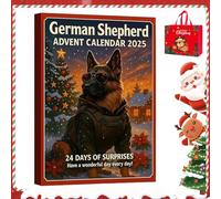 German Shepherd Advent Calendar 2025,Border Collie Advent Calendar 2025, 24 Days Christmas Countdown Calendars with Cute Dogs Ornaments, Idea for Dog Lovers Pet Parents and Families (A)