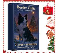 German Shepherd Advent Calendar 2025,Border Collie Advent Calendar 2025, 24 Days Christmas Countdown Calendars with Cute Dogs Ornaments, Idea for Dog Lovers Pet Parents and Families (B-2D)
