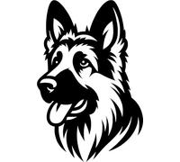 German Shepherd/Alsatian GSD Dog Car, Van, Camper Window Sticker LSGSD8
