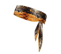 German Shepherd And Falling Leaves, Head Tie, Sports Headband Tie Back, Multi Sweatband for Men Women