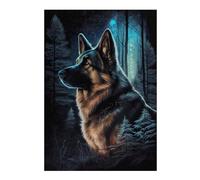 German Shepherd Animal Jigsaw Puzzle for Adults, 300 PCS