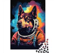 German Shepherd Astronaut-1 1000 Piece Puzzle for Families, Animal Lover Design for Cozy Evenings 70x50cm/1000pcs