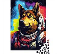 German Shepherd Astronaut-11 1000 Piece Jigsaw Puzzle, Animal Theme Gift for Christmas And Birthdays 70x50cm/1000pcs