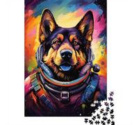 German Shepherd Astronaut-2 1000 Piece Jigsaw, 70x50cm/1000pcs