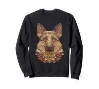 German Shepherd Autumn Leaves Animal Art Fall Aesthetic Dog Sweatshirt