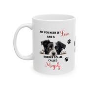 German Shepherd, Border Collie, French Bulldog, All You Need is Love persoanlised Mugs, Animal Lover, Dogs (Border Collie)