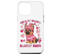 German Shepherd Breaking Hearts Blasting Fart Valentines Day Case for iPhone 12 Pro Max