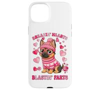 German Shepherd Breaking Hearts Blasting Fart Valentines Day Case for iPhone 15 Plus