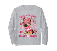 German Shepherd Breaking Hearts Blasting Fart Valentines Day Long Sleeve T-Shirt