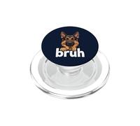 German Shepherd Bruh Funny Dog Lover Meme Art Tee PopSockets PopGrip for MagSafe