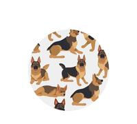 German shepherd Car Air Fresheners Cards Set of 4 Pieces, Long-Lasting Auto Aromatherapy Tablets Gifts Car Rearview Mirror Pendant Hanging Scented Cards for Wardrobe Bathroom