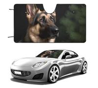 German Shepherd Car Windshield Sun Shade Keep Car Interior Cool 55"x30" Folding Front Window Sun Shade, Heat Shield for SUV, Truck, Blocks UV