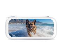 German Shepherd Carry Case for Switch Carrying Cover Storage Bag Protective Accessories Travel White-Style