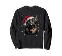 German shepherd Christmas Funny Santa Hat Dog Xmas Sweatshirt